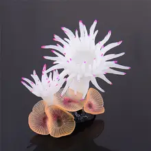 Аквариумная имитация коралловых рыб Anemone тихий фильтр-водопад для аквариума украшения морского дерева силиконовые украшения морского дна