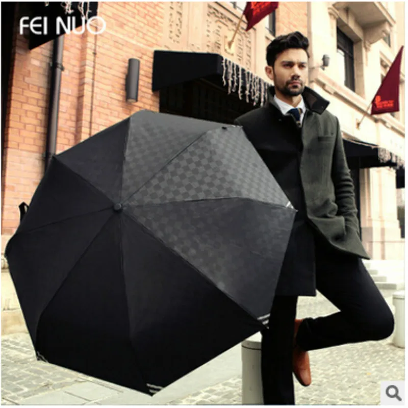 Полностью автоматический зонт синий складной для мужчин|fully automatic umbrella|automatic