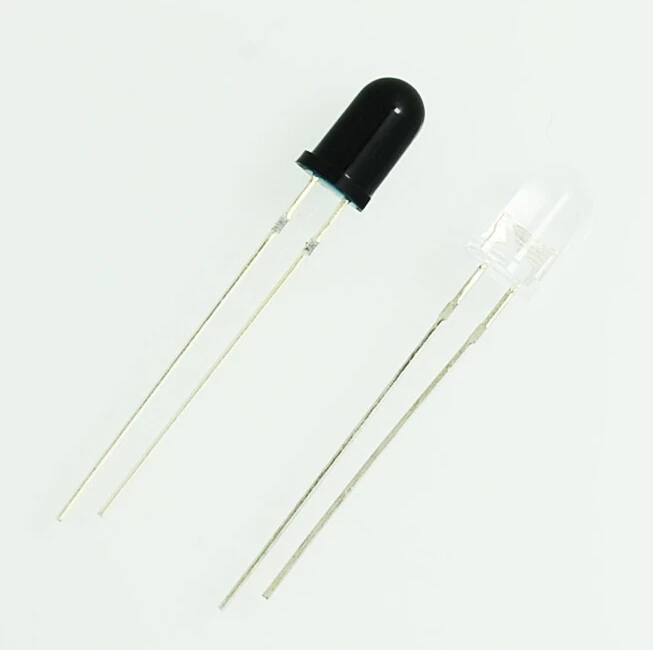 

10pair/lot 5mm Infrared receiver and Infrared emitting transmit diodes IR LED