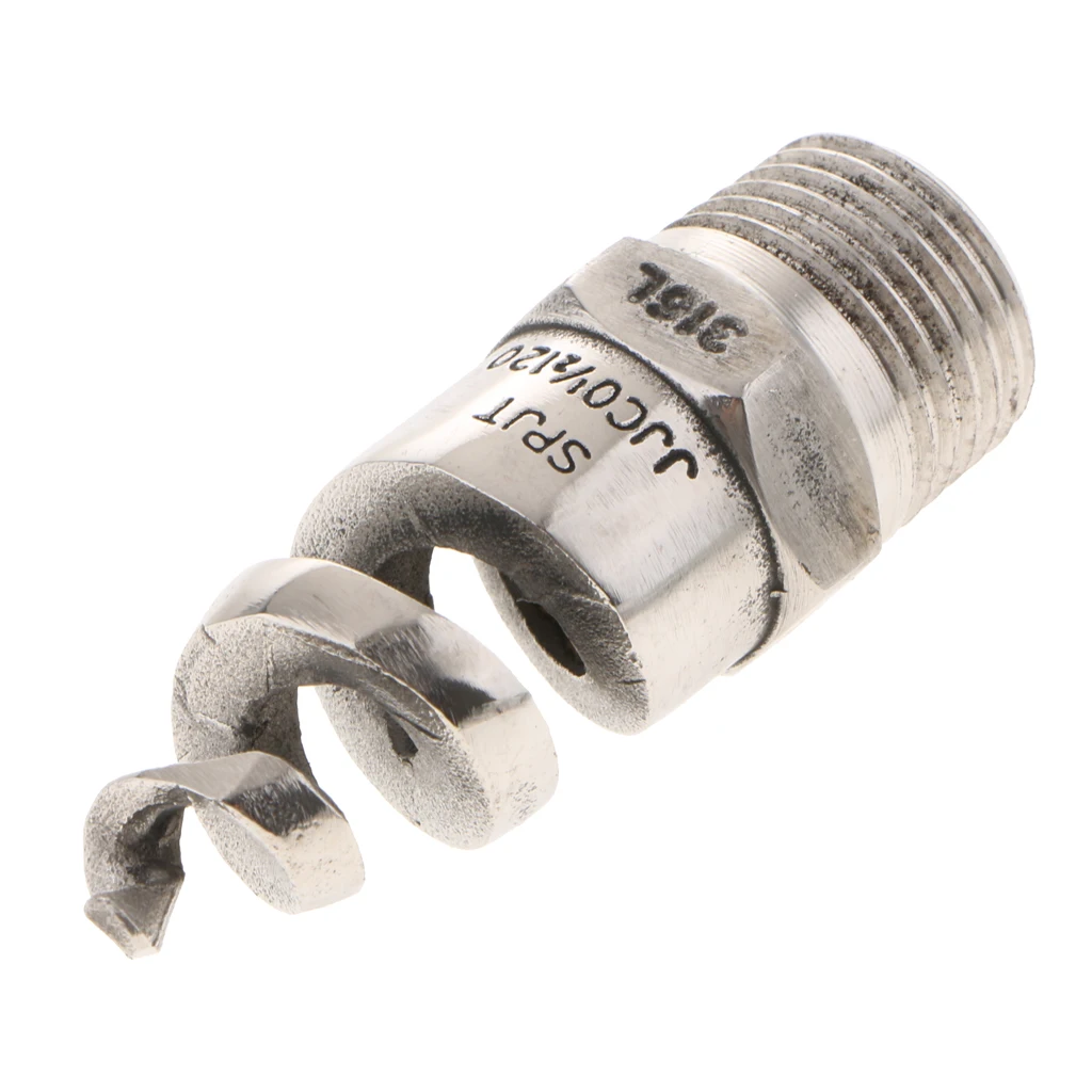 Spiral Jet Cone Atomization Spray Nozzle 1/2 Inch Stainless Steel 316