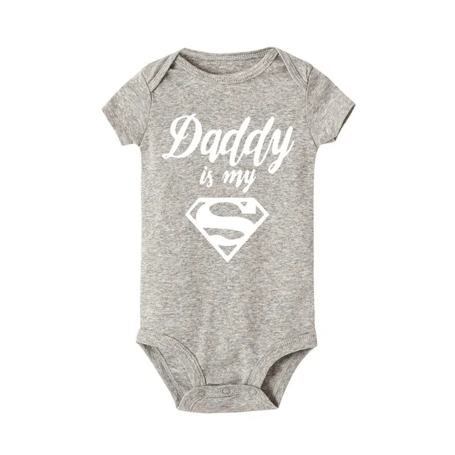 Детский хлопковый комбинезон с надписью Dad Is My Superhero|Боди для малышек| |