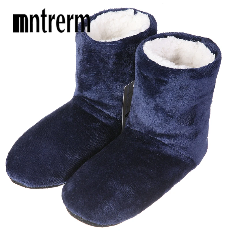 Mntrerm/новые зимние плюшевые тапочки Мужские домашние botas Модная теплая обувь
