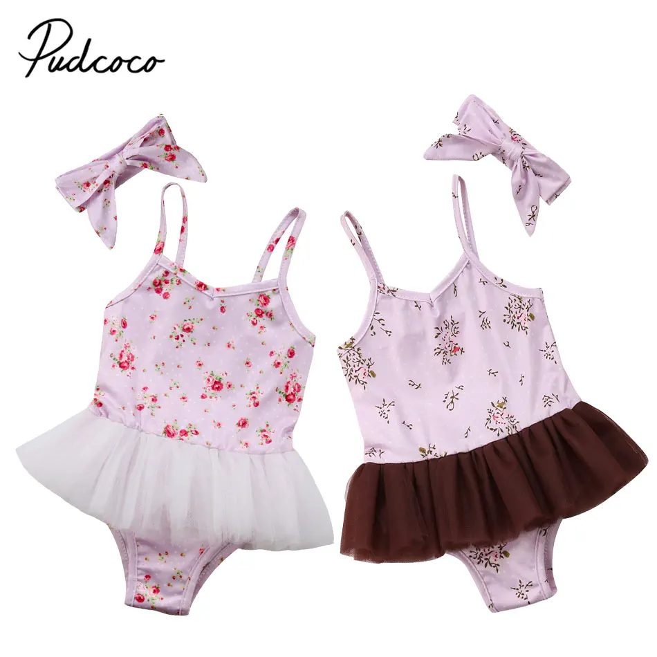 Pudcoco Princess Newborn Baby Girls Rompers Lace Tulle Dress Romper