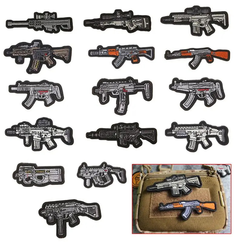 

Weapons Embroidery Magic Armband Sticker Morale Chapter Army Fan Personality Tactical Backpack Patch Badge