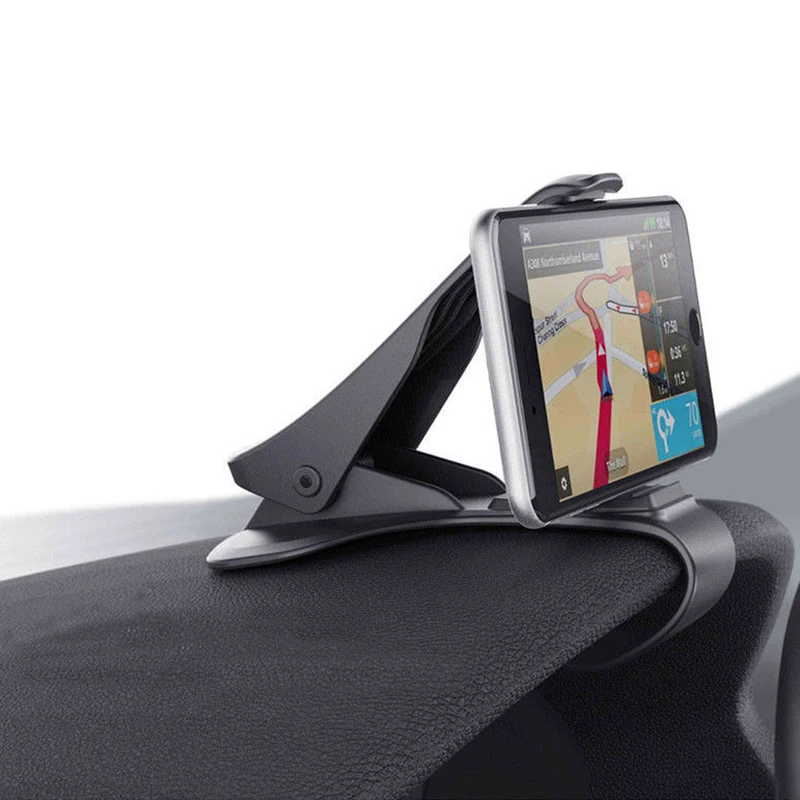 

Car GPS Navigation Dashboard Phone Holder for Universal Mobile Phone Clip Fold Black Car Phone Holder Stand Bracket for iPhone 7