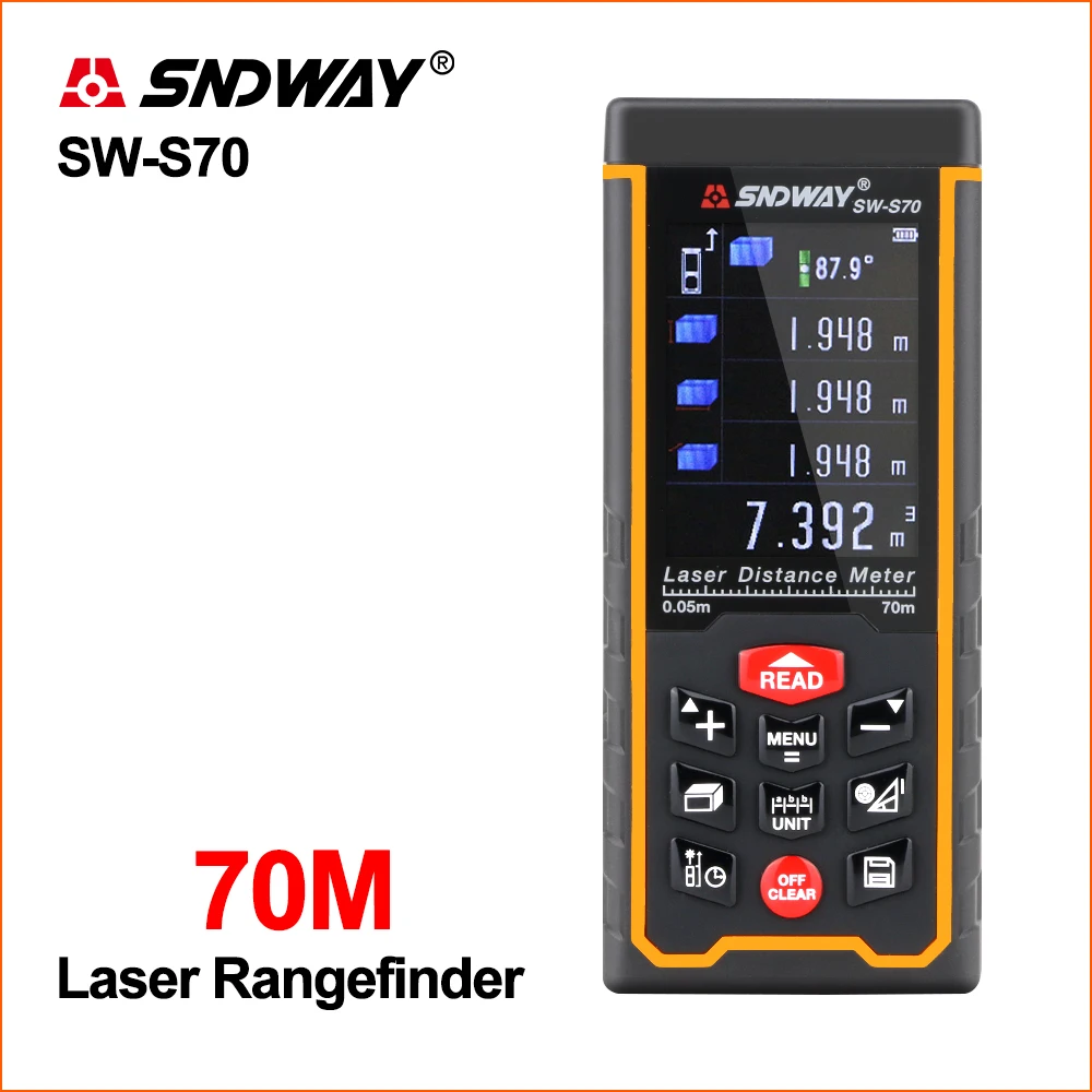 SNDWAY Laser Rangefinder Hunting Digital Mini Handheld Portable Range Finder USB Recharge Colorful Screen Laser Distance Meter SNDWAY Laser Rangefinder Hunting Digital Mini Handheld Portable Range Finder USB Recharge Colorful Screen Laser Distance Meter