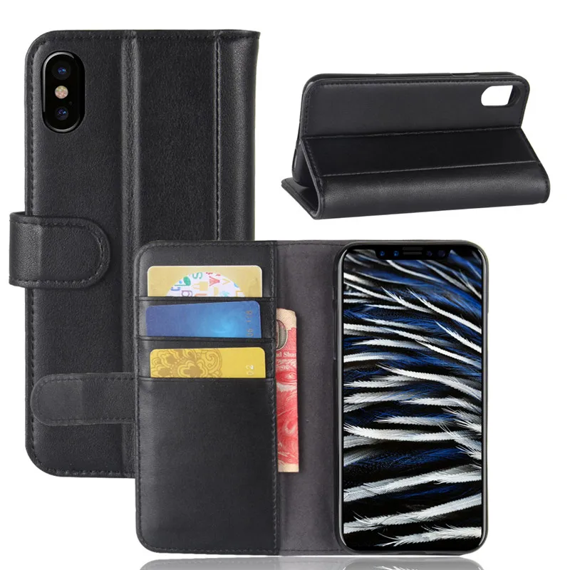 Чехол для Apple iPhone X, чехол, 5,8 дюймов, натуральная кожа, флип-чехол для iPhone X iPhone, чехол для телефона, сумка