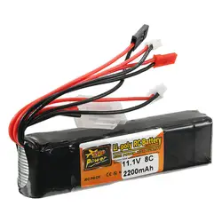 Новый ZOP power 11,1 V 2200 mAh 3 S 8C Lipo батарея JR JST вилка fubeba для батарейки для передатчика запасные части для радиоуправляемого вертолета запчасти