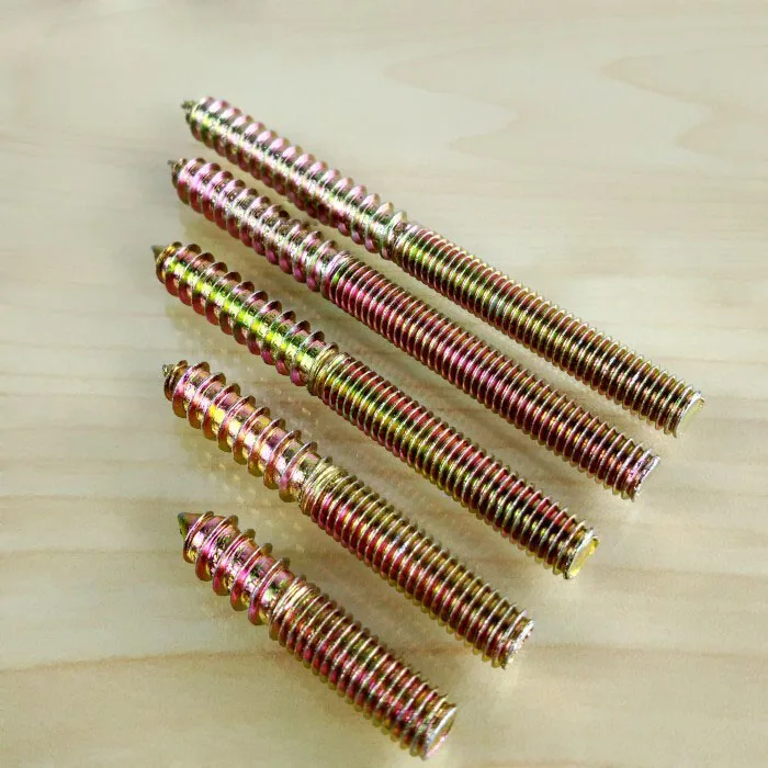 M4 x 20 25 30 35 40mm Length threaded ends stair screw wood pre