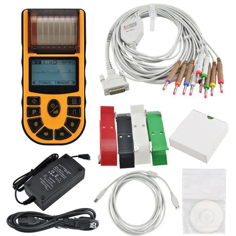  CONTEC CEHandHeld Digital Single Channel ECG Electrocardiograph +Free PC SoftwareECG80A FDA
