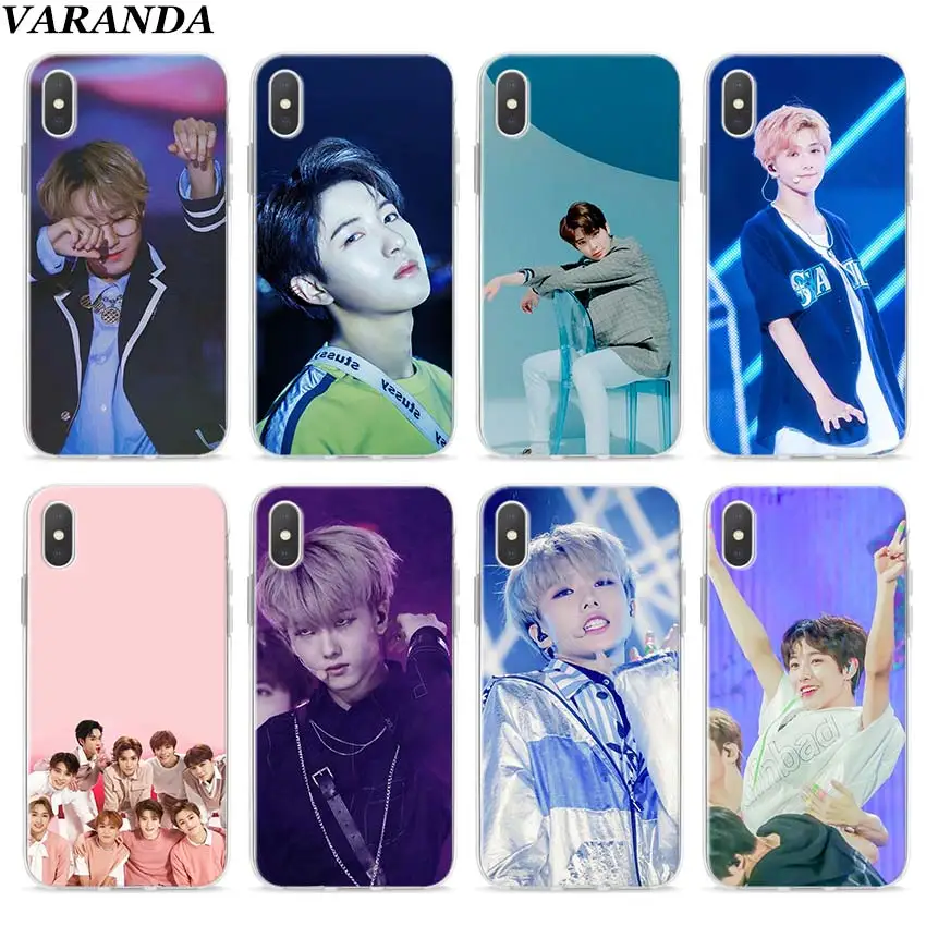 

NCT Bands kpop Clear Case for Apple iPhone 7 8 Plus 6 6s Plus 5 5s X XR XS MAX TPU Soft cases Coque