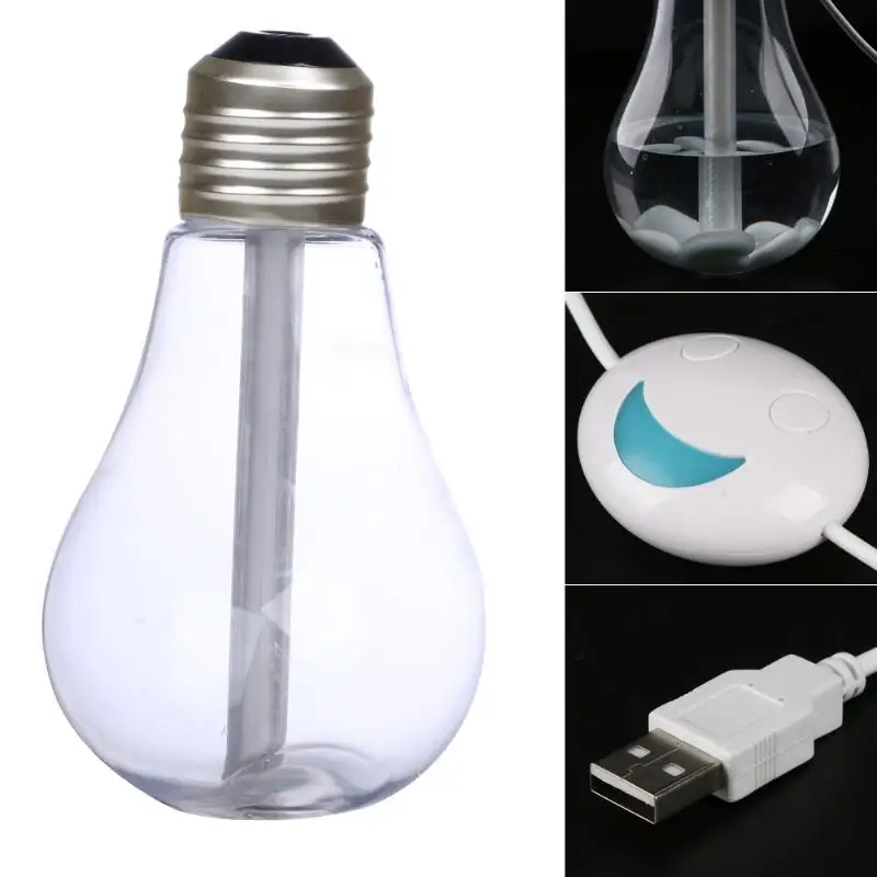 

400ml Colorful Landscape Humidifier LED Night Light Bulb USB Mini Micro Spray Hydrating Ultrasonic Mist Maker For Home Decor