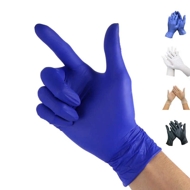 100 шт ПВХ/нитриловые/латексные перчатки одноразовые перчатки для дома резиновые перчатки для уборки медицинская перчатка для работы/лаборатории/сада S/M/L
