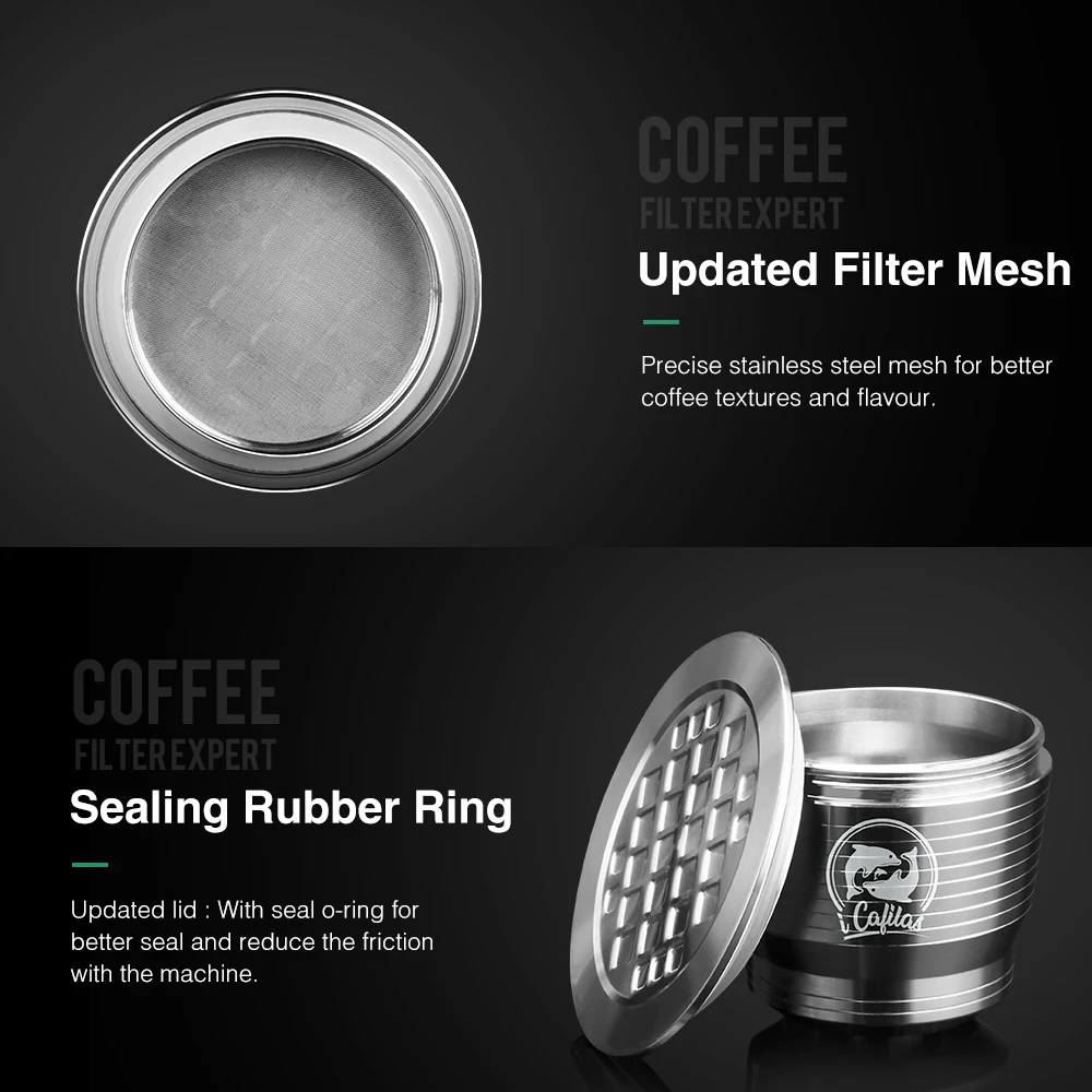 Многоразовые кофейные капсулы Nespresso из нержавеющей стали фильтр для кофе