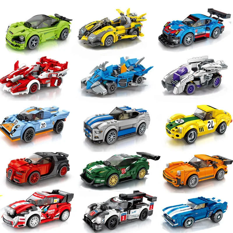 

Children's building blocks toy Compatible Legoings city Super car racing car sports car DIY figures Bricks birthday gifts