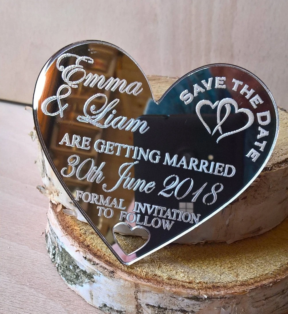 Hearts Save The Date Magnet Hearts Save The Date Magnet