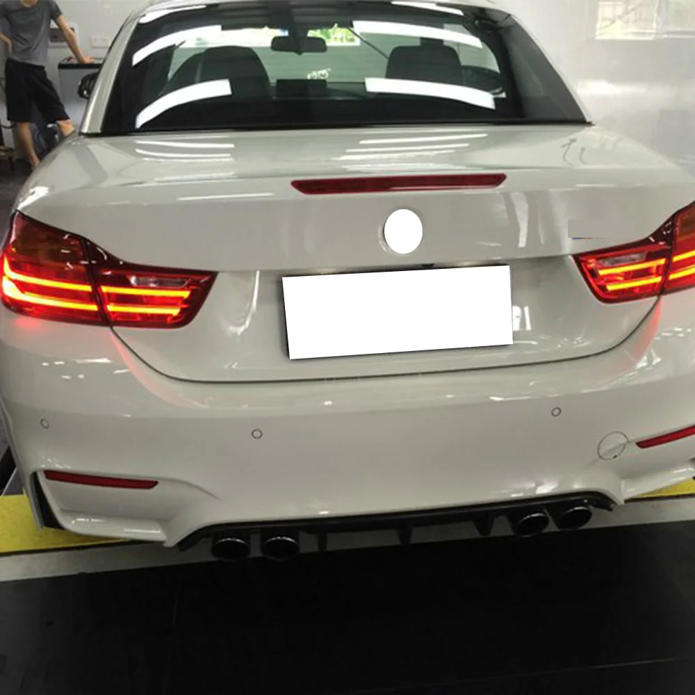 Carbon Fiber MP Style Rear Bumper Lip Spoiler Splitter Diffuser for BMW F80 M3 F82 F83 M4 2014 -