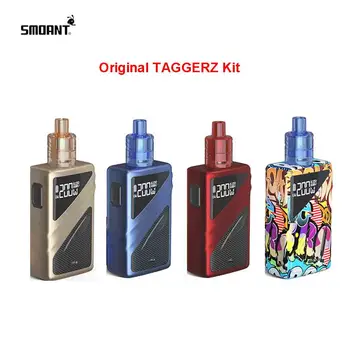 

Original E-Cigarette Smoant TAGGERZ 200w TC vape kit dual 18650 battery 2ml Disposable tank 0.96 inch screen vaporizer vs Naboo