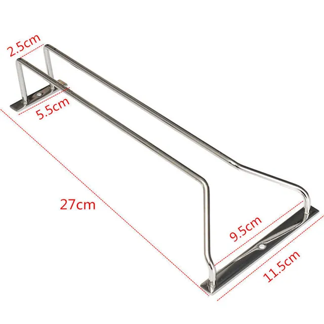 Gold Silver High quality useful 27 35 55cm Stainless Steel Wine Rack Glass Holder Hanging Bar
