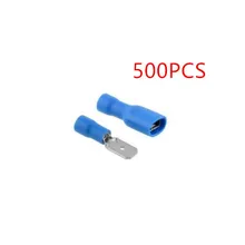 500 шт. синий изолированный Электрический провод кабельный терминал обжимной Ассорти Соединитель с наконечником комплект
