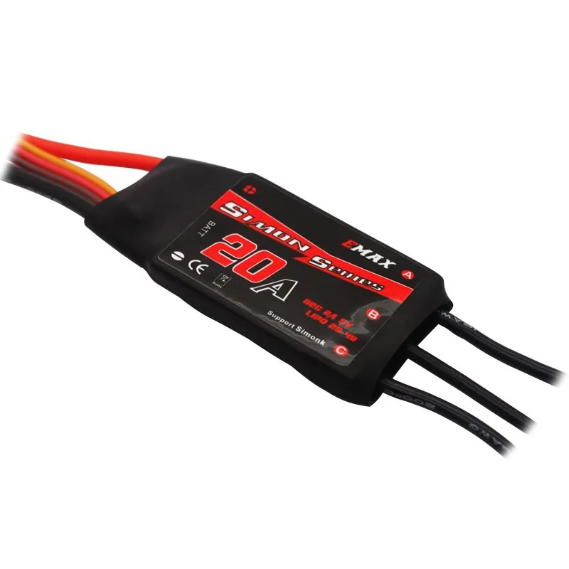 

Emax Simonk 20A Brushless ESC for w/ 3A 5V UBEC quad multi ESC for Helicopter