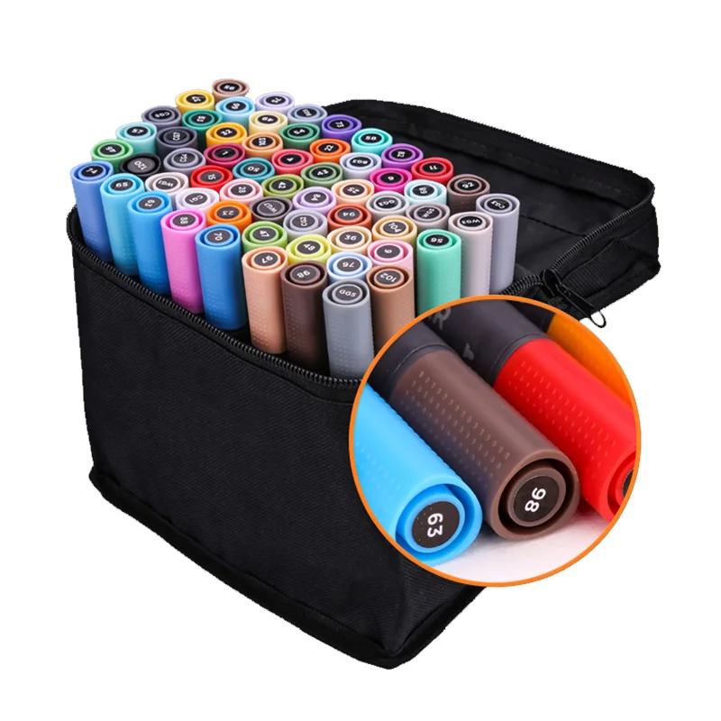 

STA 30/40/60/80Color Dual Head Art Marker Set Alcohol Sketch Markers Pen for Artist Drawing Manga Design Art Supplier