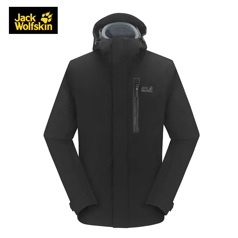 

JackWolfskin Fall 18 New Windproof Thermal Waterproof Three In One Softshell for Men Fleece Inner Winter Hiking Jackets 5118272