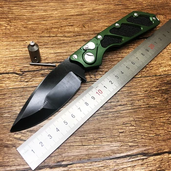 

BMT Mirco DOC Killswitch Black folding knife D2 blade Aluminum handle Tactical outdoor camp hunt EDC tool dinner kitchen knife
