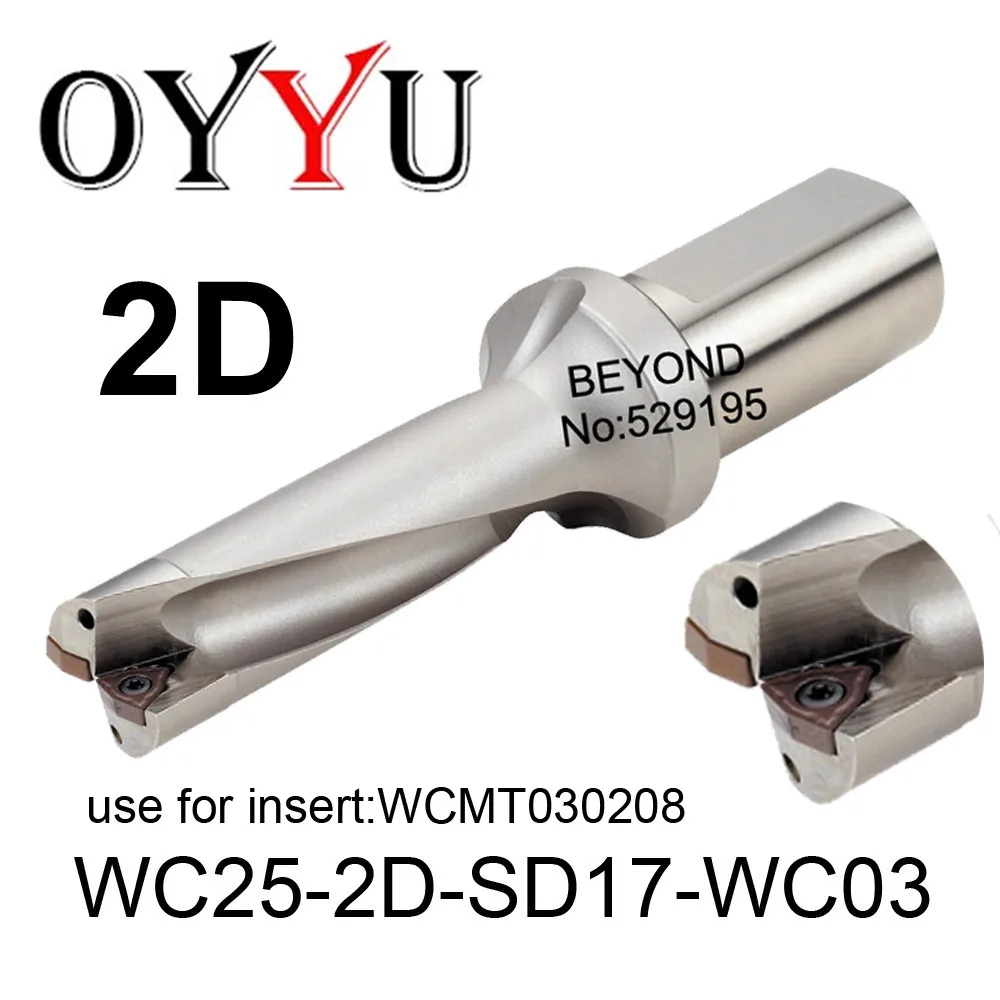 

WC25-2D-SD17-WC03, WC indexable insert drill U Drilling Shallow Hole indexable insert drills,Cooling hole,original factory