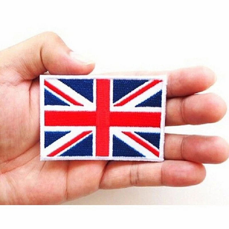 

1Pcs New DIY UK Flag Embroidered Applique United Kingdom Badge Transfer Craft Accessory Supplies Iron Sew On Union Jack Patch