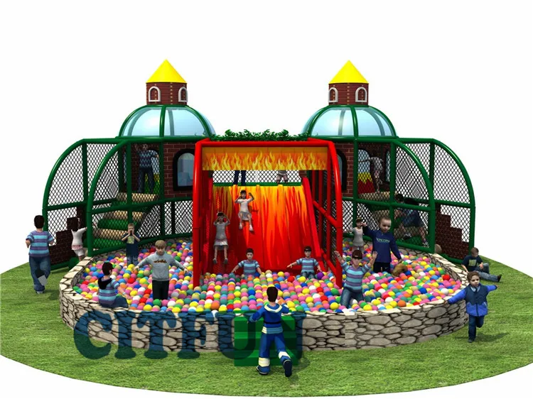 

Amusement Park indoor playground games ball pool playground with slide IP-029D
