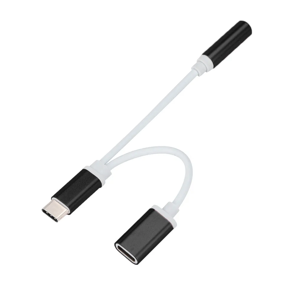 Cable Silver Gold USB Type-C To 3.5mm Jack AUX Headphone Audio Splitter Converter Adapter Cable Cables#3$ Cable Silver Gold USB Type-C To 3.5mm Jack AUX Headphone Audio Splitter Converter Adapter Cable Cables#3$