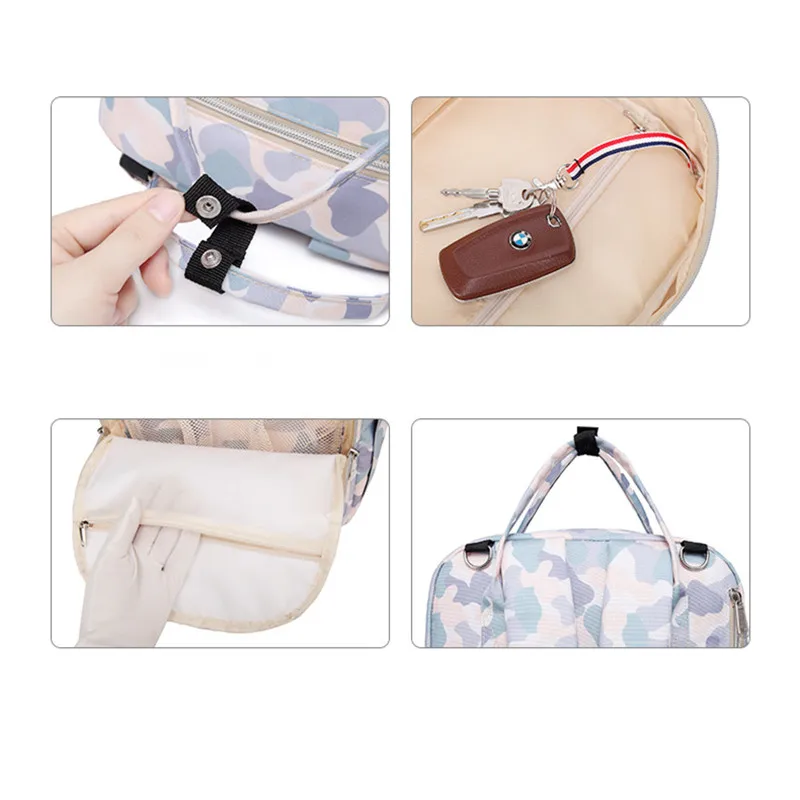 2018 Winter New Fashion Mummy Bag Female Shoulder Travel Backpack Multi-function Large Capacity Baby Out Pregnant Women Maternal18