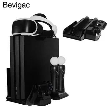 

Bevigac Vertical Charger Display Cooling Charging Stand Dock Station Holder Bracket For PS4 Slim Pro Console Move Controller VR