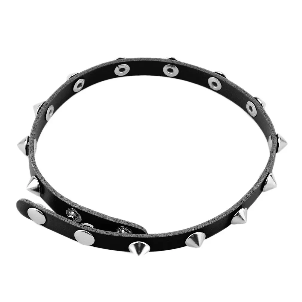 GENBOLI сексуальный имитирующий кожаный браслет с заклепками и заклепками браслеты-цепочки-украшения для оптовой продажи