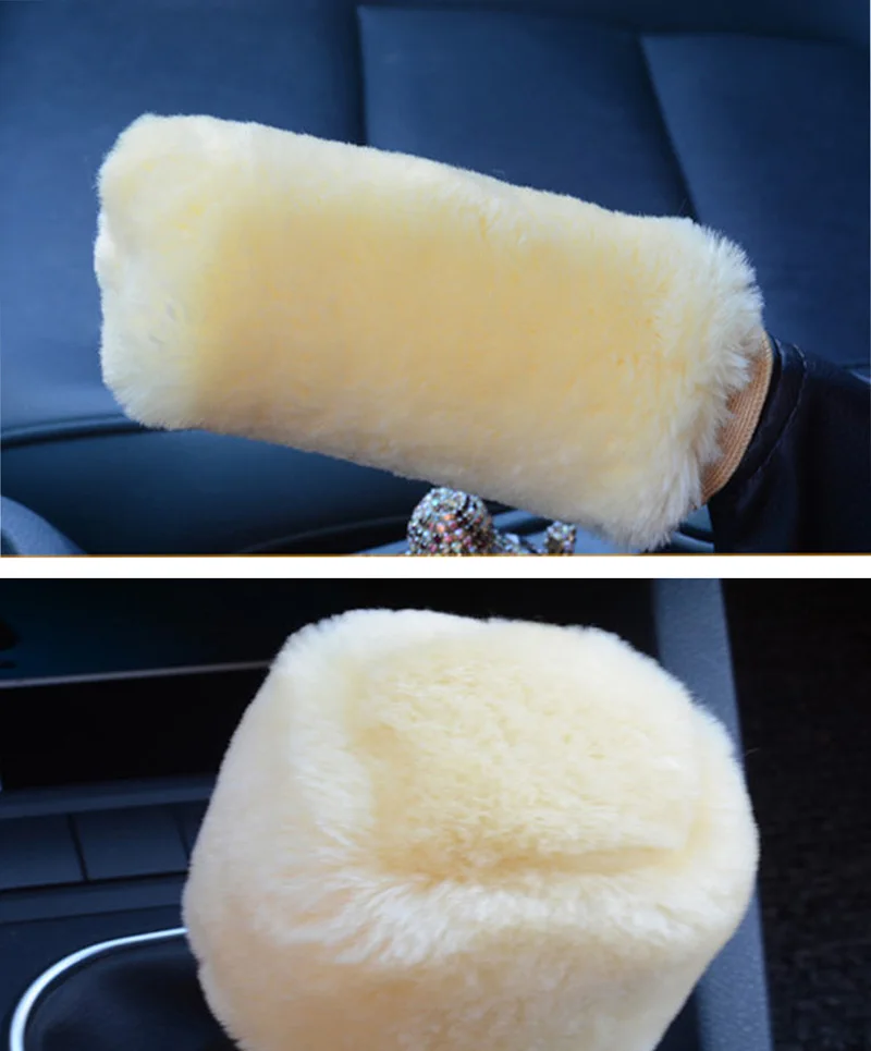 faux wool gear cover and shift brake cover 