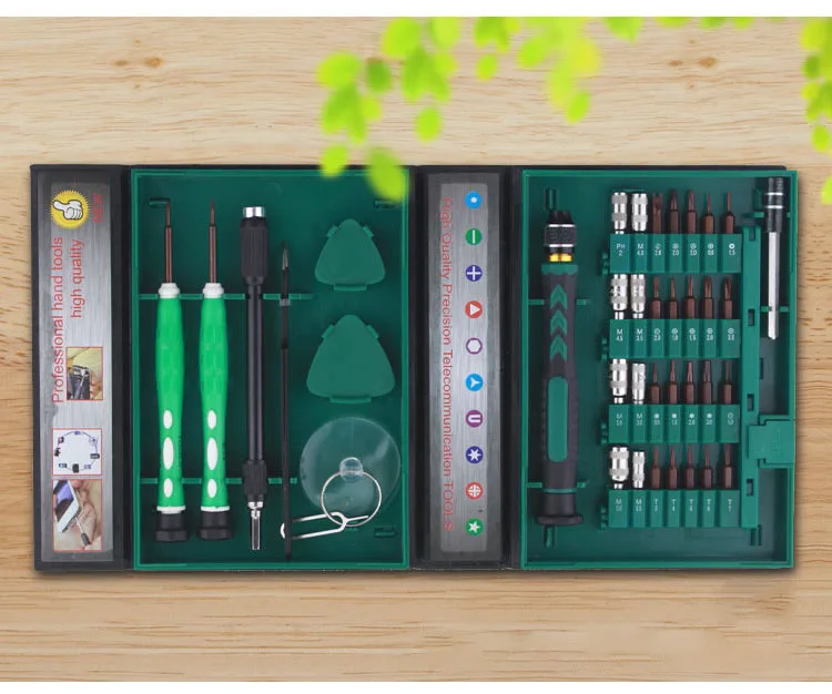 

38 in 1 Screwdriver Set Precision Repair Tools Kit S2 Alloy Steel Material Tool for Cell Phone iPhone for Notebook