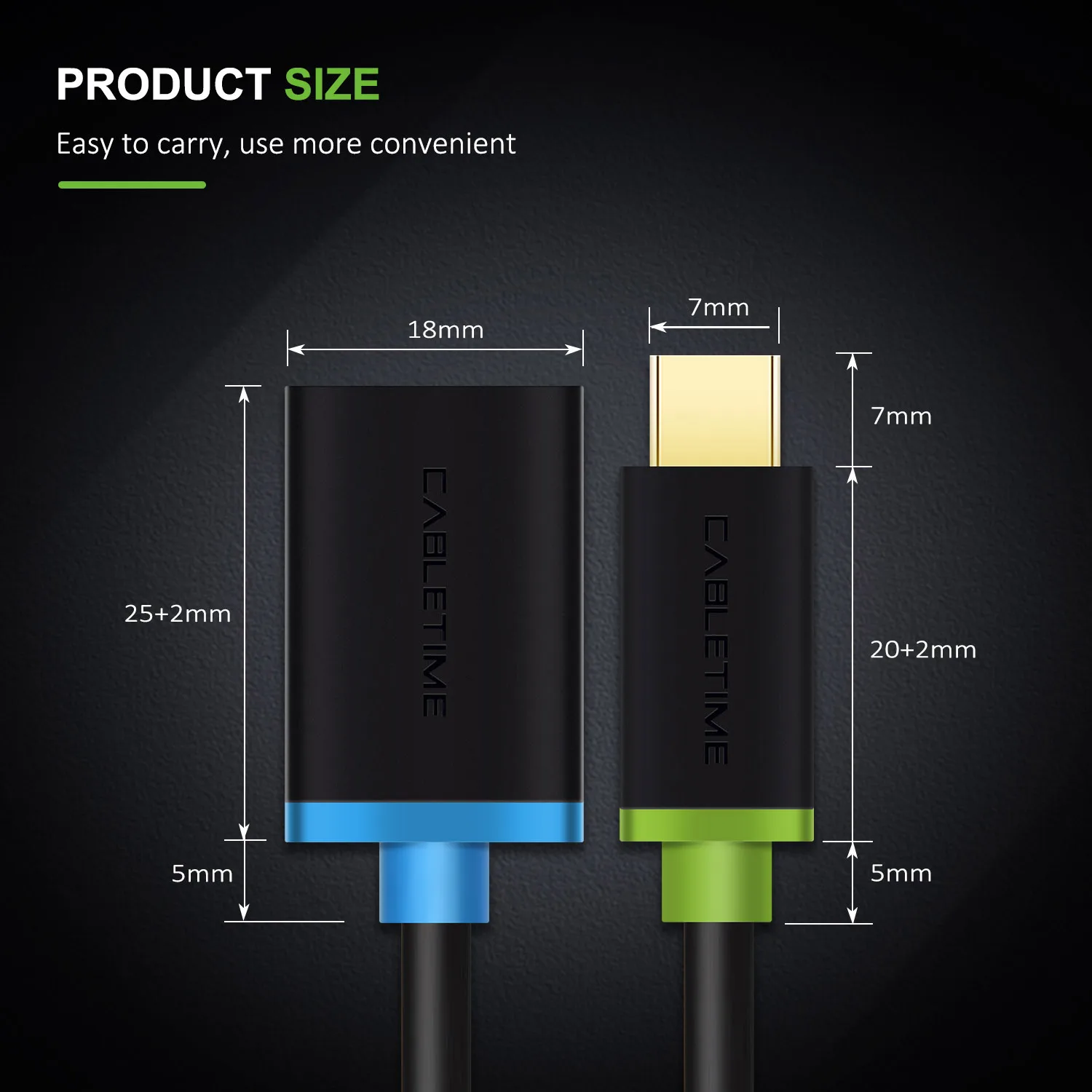 Кабель USB C OTG кабель type C 3,1-USB 3,0 адаптер для быстрой зарядки/передачи данных для камеры samsung HUAWEI P20 Mac USB C устройство C010