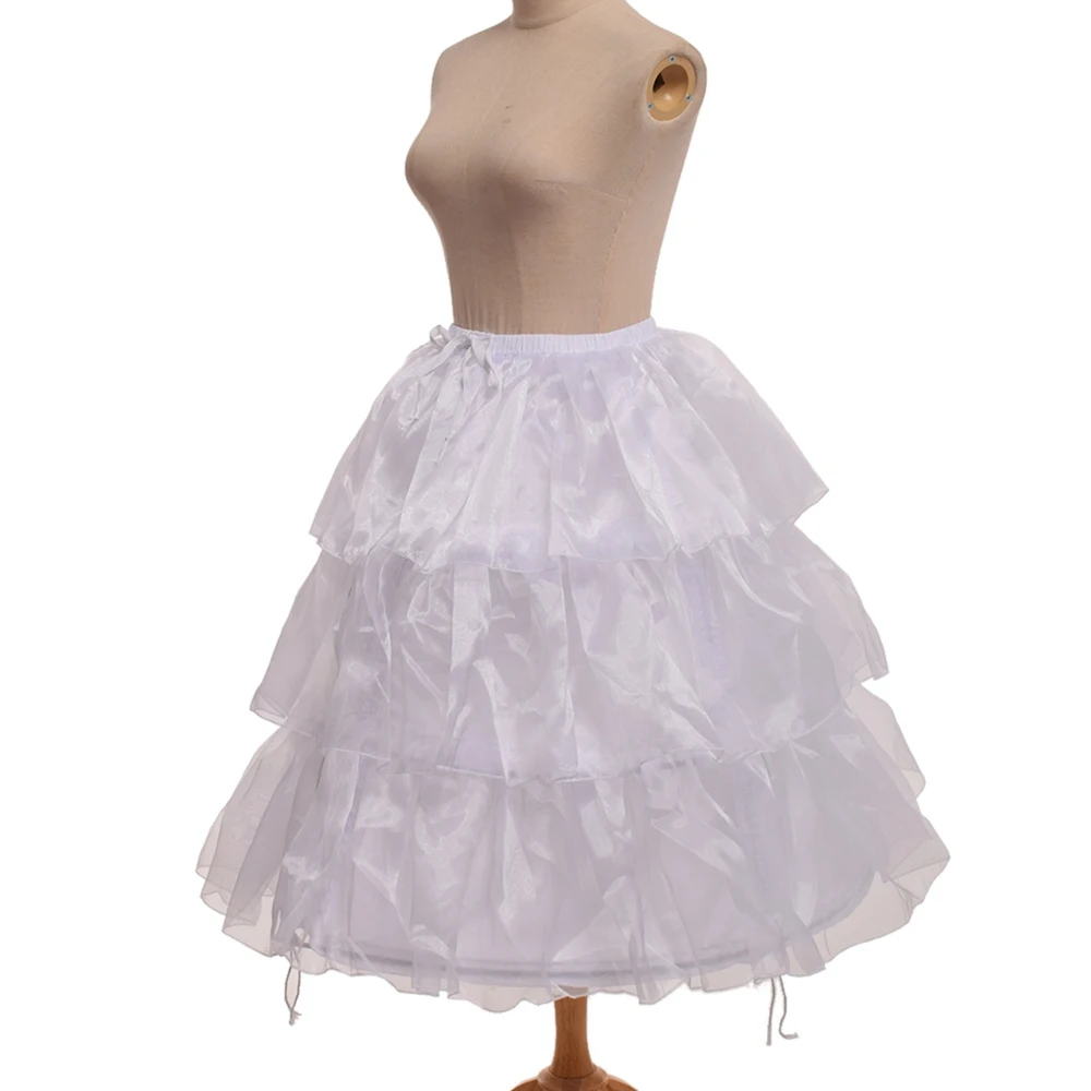Регулируемая кринолиновая Нижняя юбка в стиле Лолиты для девочек в викторианском стиле