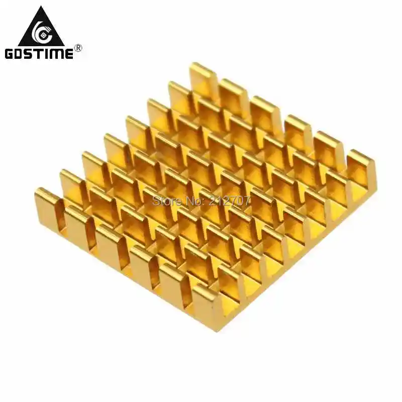 30 шт./лот Gdstime 25x25x5 мм алюминиевый радиатор 25 x 5 с лентой 3 м радиатор|aluminium