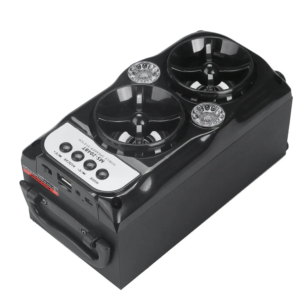 Открытый Bluetooth беспроводной портативный динамик супер бас с USB/TF/AUX/FM радио модный