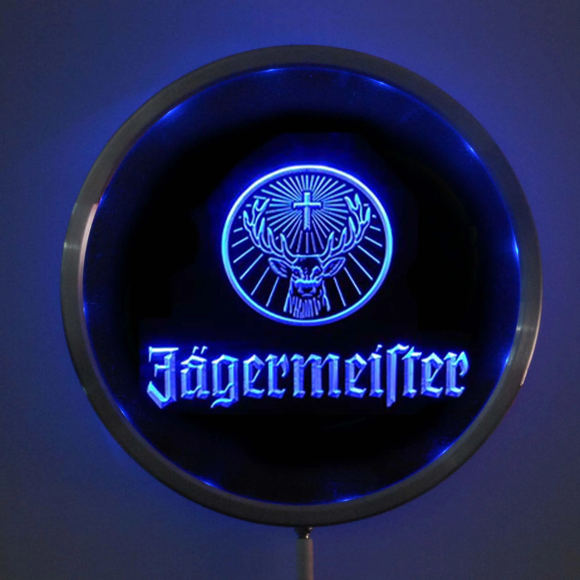 Светодиодный неоновый светильник Jagermeister Круглый 25 см/10 дюймов с RGB цветным
