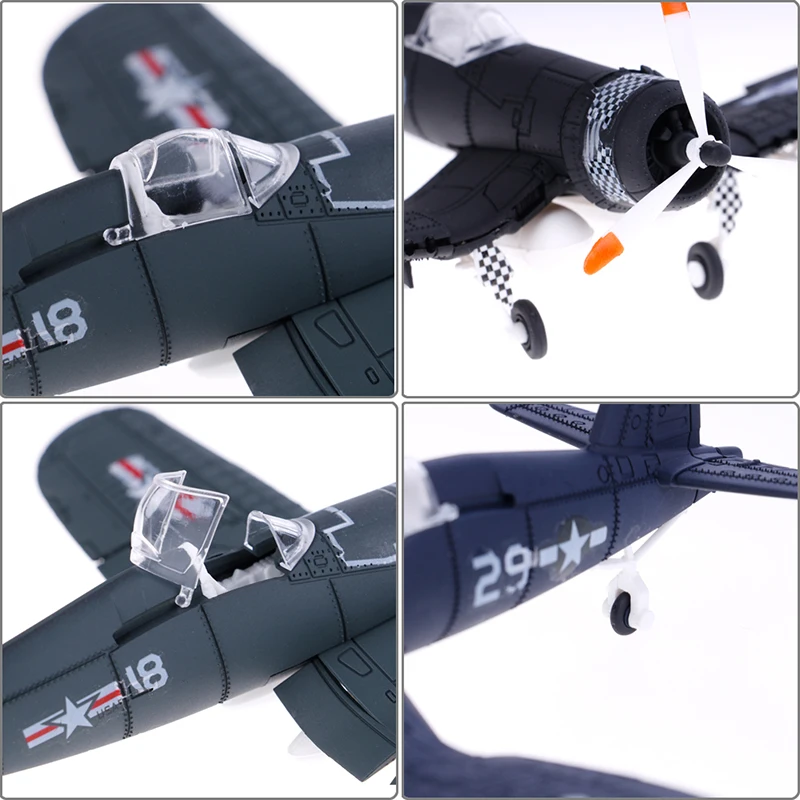 Random Color New 1Pcs 1/48 Scale Assemble Fighter Model Toys Building Tool Sets Flanker Combat Aircraft Diecast War-II