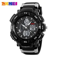 Skmei hombres relojes de pulsera digitales al aire libre elección reloj deportivo multifunción contraluz cronógrafo 50 m impermeable relojes 1211
