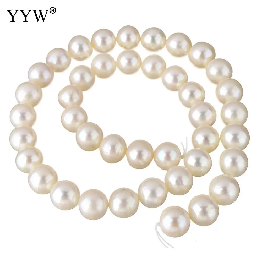 

Potato Cultured Freshwater Pearl Beads Brand Jewelry Natural White 10-11mm Hole:Approx 0.8mm