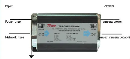 TOWE AP-CNTV-2/24AC защищает сеть камеры/2 в 1 24VAC DC источник питания lightning защита