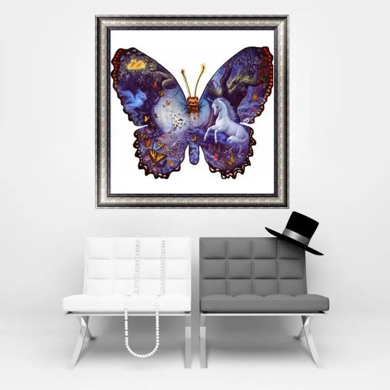 5D Diamond Embroidery Butterfly Painting Cross Stitch Home Decor Craft