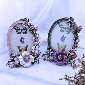 

Pansy Photo Frame Home Creative Korean Version Of The Metal Combination Photo Frame Cute Enamel Metal Frame Decoration