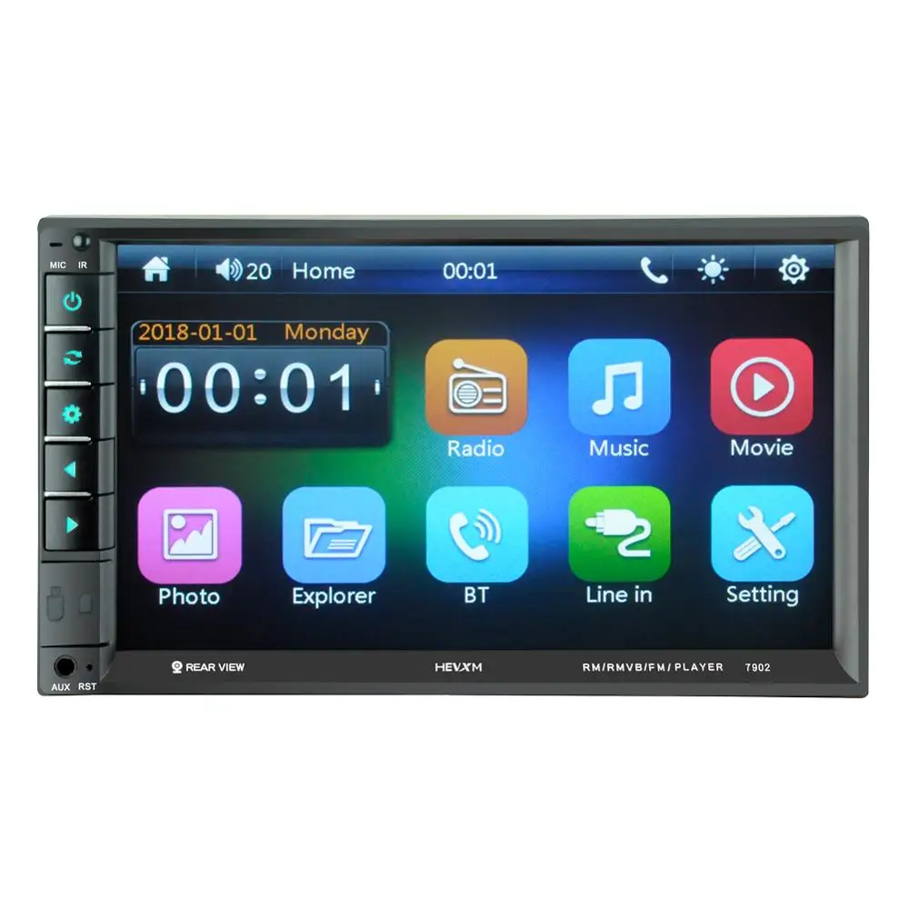 Автомагнитола стерео система с 7 &quotсенсорным экраном Bluetooth 12 В 2 Din FM ISO Power Aux SD USB|MP4