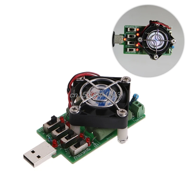 

Adjustable 15 kind Current USB load resistor electronic discharge resistance capacity tester DC Voltmeter energy voltage ammeter